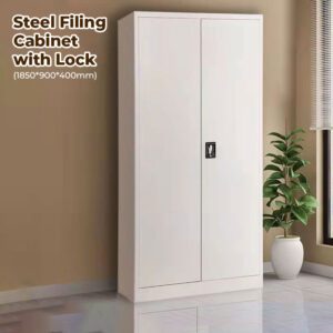 Steel Filing Cabinet with Lock - Secure Storage for Documents & Files (Office/Home Use)