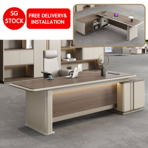 [Pre-Order]*FREE INSTALLATION*Luxury Executive Desk Set - President/Chairman Office Table