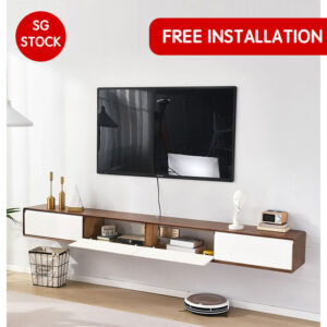 *FREE INSTALLATION*[SG Stock]TV Cabinet Console Wood TV Storage Cabinet Living Room TV Rack