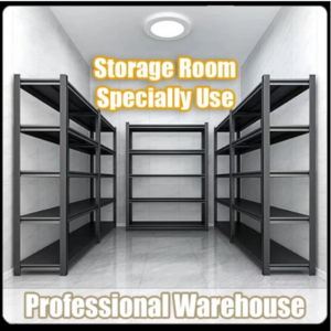 Heavy Duty Rack 4 Tiers Boltless Metal Storage Rack/Adjustable Height Storage Organizer Metal HDB shelf