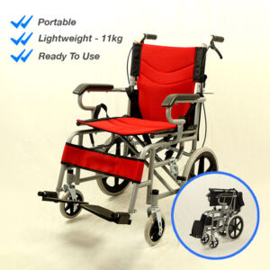 [SG Stock]Foldable Manual Wheelchair - Lightweight & Reclining for Seniors (Hospital-Grade & Ready Stock)